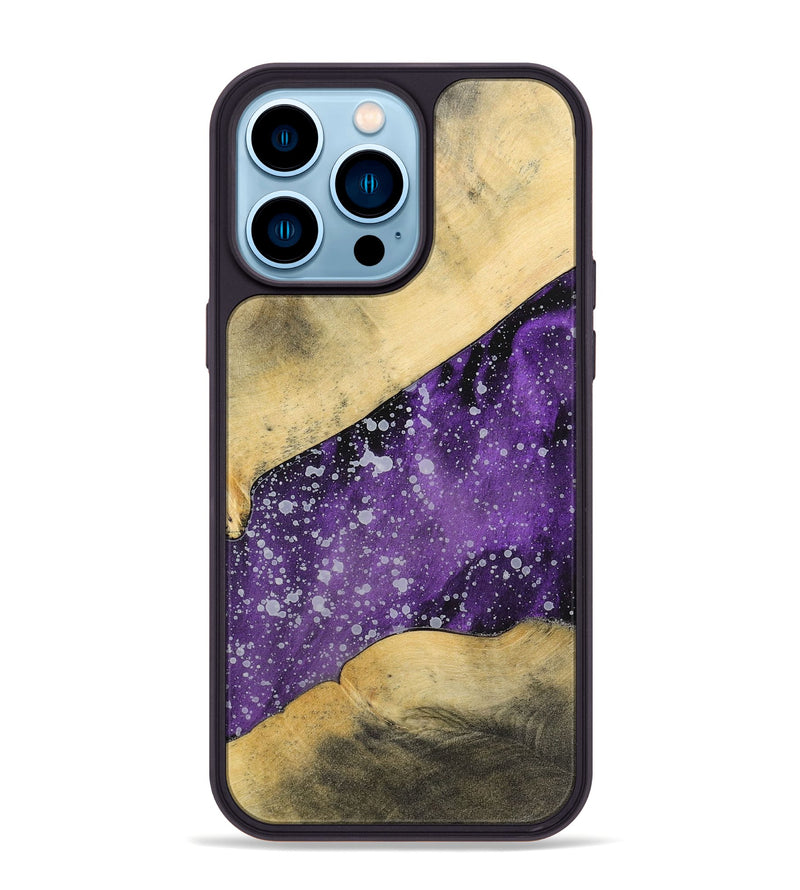 iPhone 14 Pro Max Wood+Resin Phone Case - Hector (Cosmos, 699393)