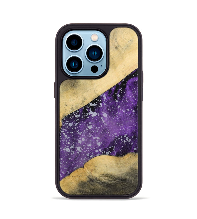 iPhone 14 Pro Wood+Resin Phone Case - Hector (Cosmos, 699393)