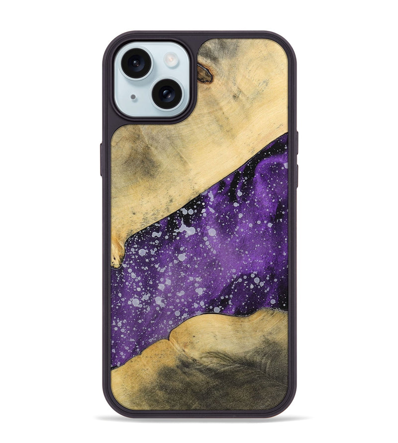 iPhone 15 Plus Wood+Resin Phone Case - Hector (Cosmos, 699393)