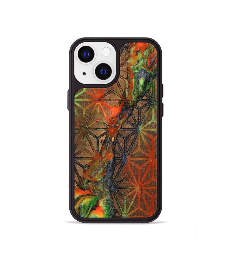 iPhone 13 mini Wood+Resin Phone Case - Cristian (Pattern, 699400)