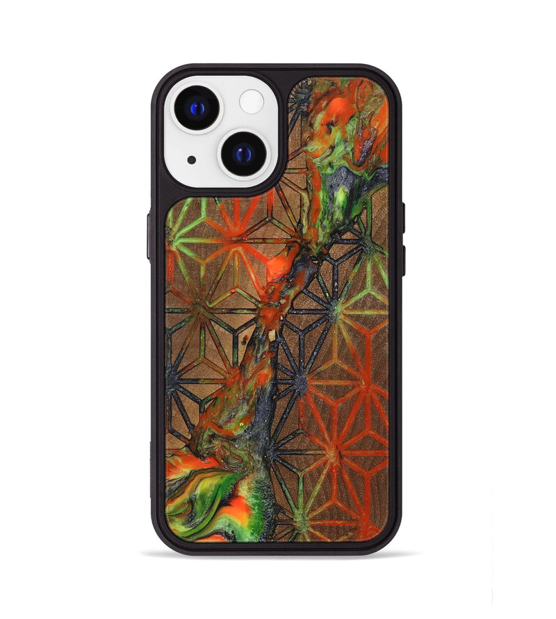 iPhone 13 Wood+Resin Phone Case - Cristian (Pattern, 699400)
