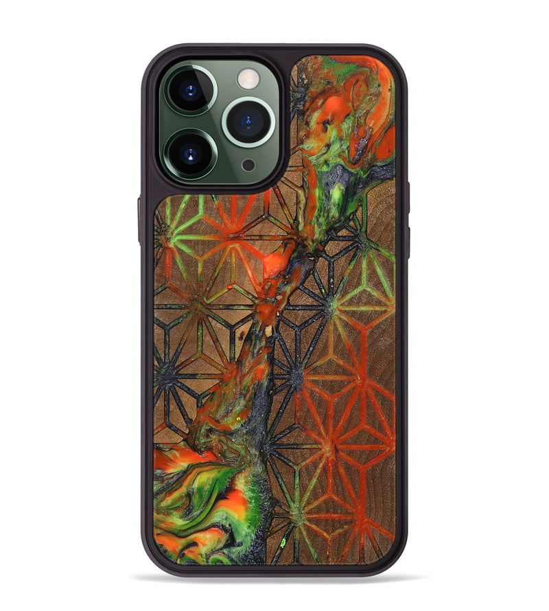 iPhone 13 Pro Max Wood+Resin Phone Case - Cristian (Pattern, 699400)