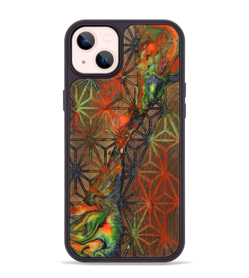 iPhone 14 Plus Wood+Resin Phone Case - Cristian (Pattern, 699400)