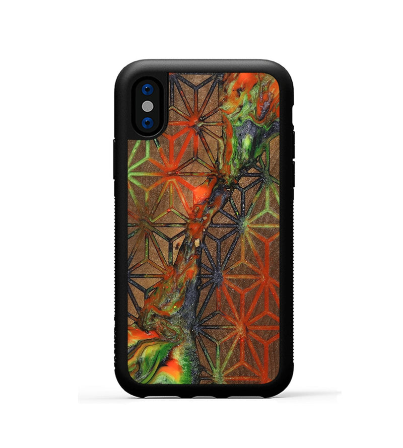 iPhone Xs Wood+Resin Phone Case - Cristian (Pattern, 699400)
