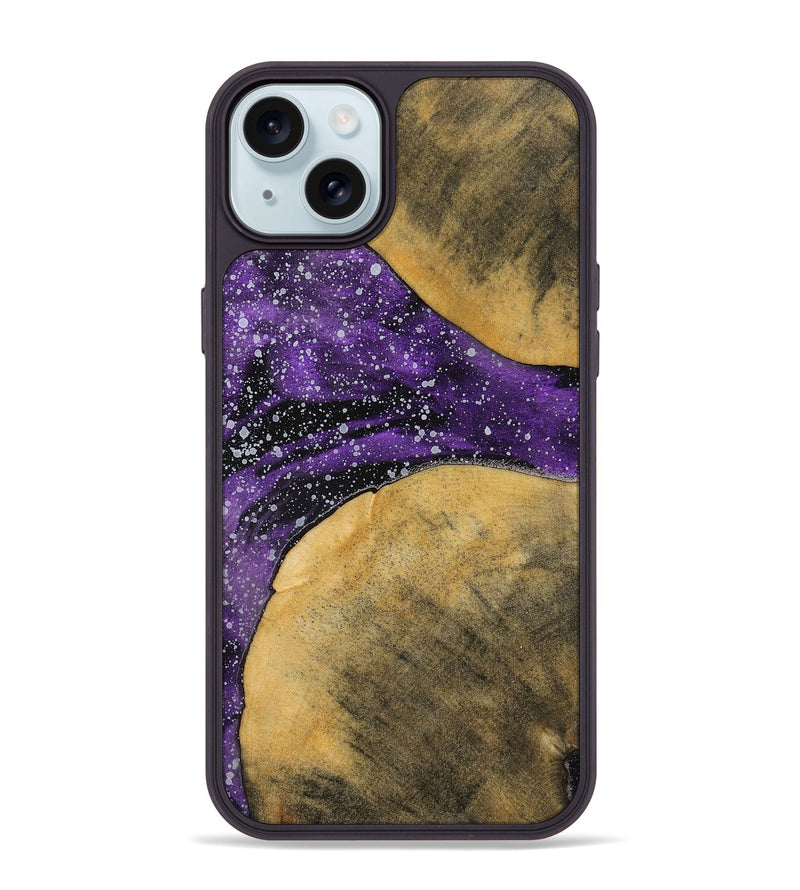 iPhone 15 Plus Wood+Resin Phone Case - Therese (Cosmos, 699440)