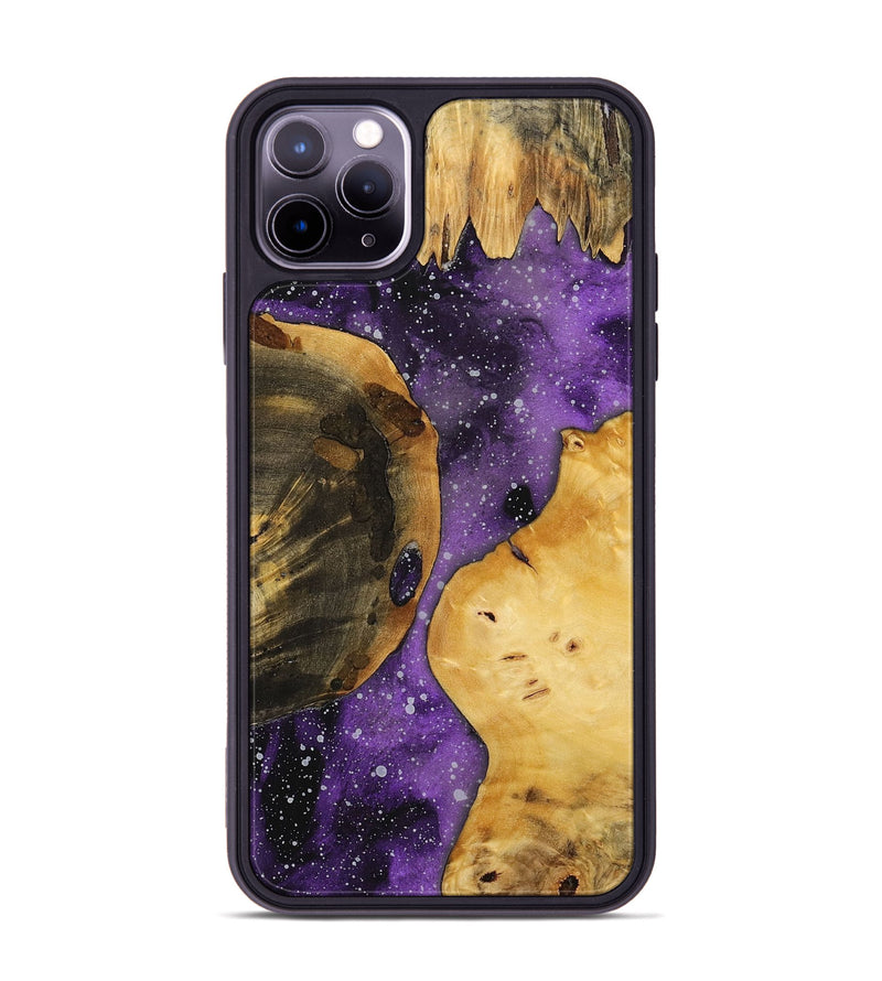 iPhone 11 Pro Max Wood+Resin Phone Case - Jan (Cosmos, 699445)