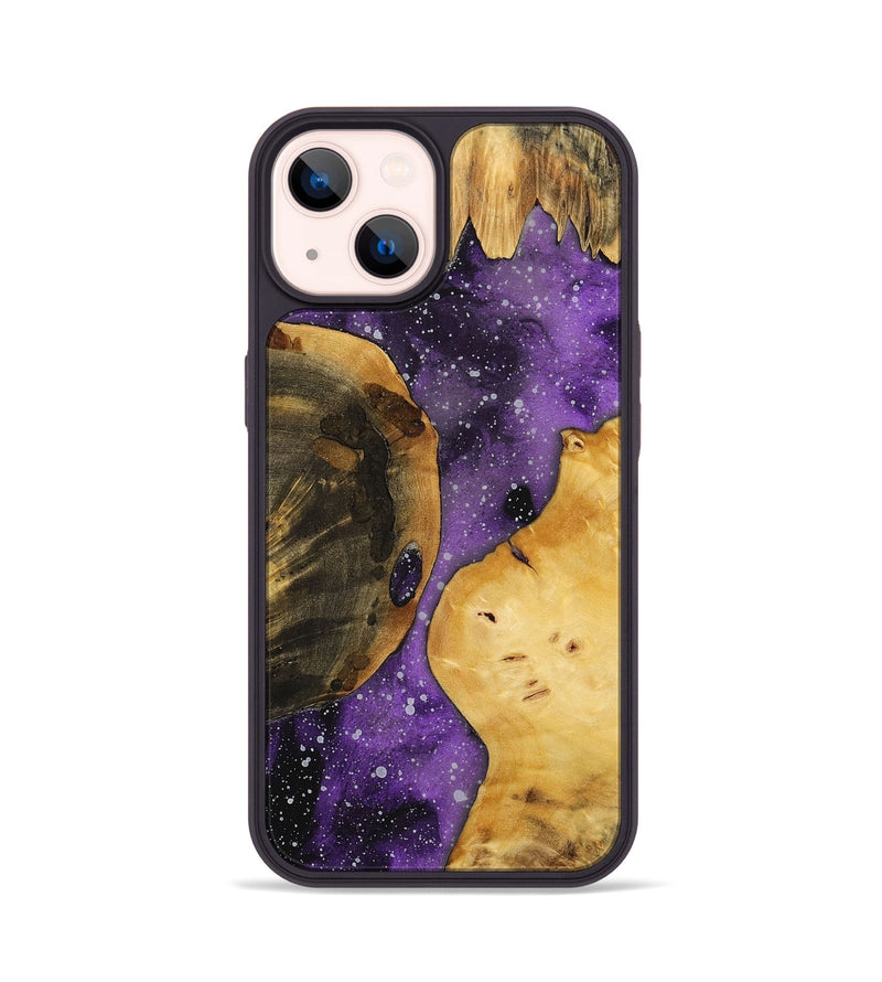 iPhone 14 Wood+Resin Phone Case - Jan (Cosmos, 699445)