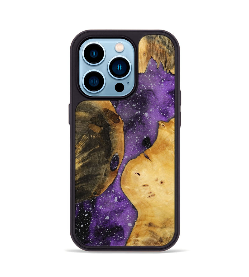 iPhone 14 Pro Wood+Resin Phone Case - Jan (Cosmos, 699445)