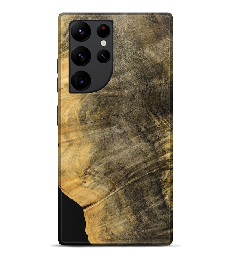 Galaxy S22 Ultra Wood+Resin Live Edge Phone Case - Haylee (Wood Burl, 699446)