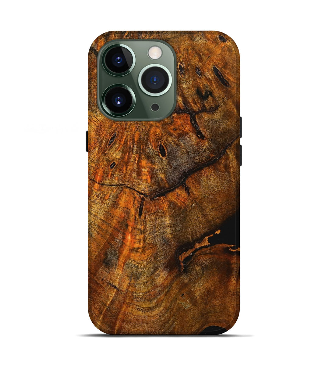 iPhone 13 Pro Wood+Resin Live Edge Phone Case - Aliyah (Wood Burl, 699447)