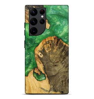 Galaxy S22 Ultra Wood+Resin Live Edge Phone Case - Eduardo (Green, 699448)