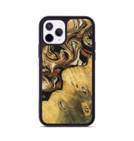 iPhone 11 Pro Wood+Resin Phone Case - Addilyn (Black & White, 699556)
