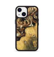 iPhone 13 Wood+Resin Phone Case - Addilyn (Black & White, 699556)