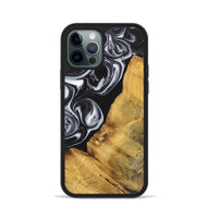 iPhone 12 Pro Wood+Resin Phone Case - Sierra (Black & White, 699582)