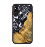 iPhone Xs Max Wood+Resin Phone Case - Sierra (Black & White, 699582)