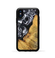 iPhone Xs Wood+Resin Phone Case - Sierra (Black & White, 699582)