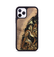 iPhone 11 Pro Wood+Resin Phone Case - Lamont (Black & White, 699583)