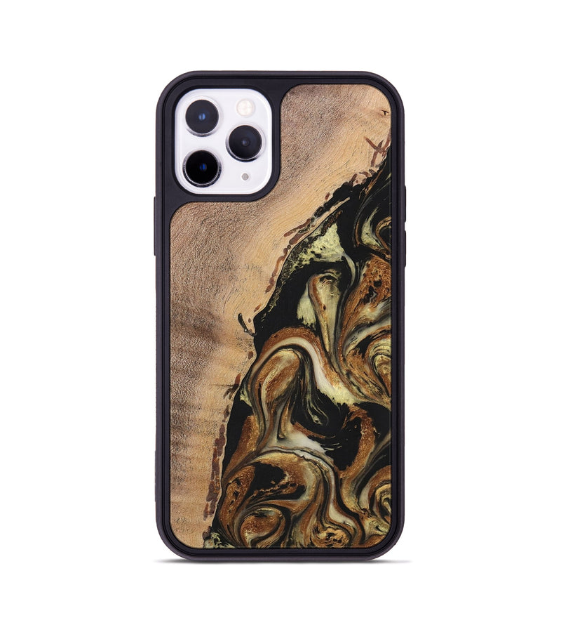 iPhone 11 Pro Wood+Resin Phone Case - Lamont (Black & White, 699583)