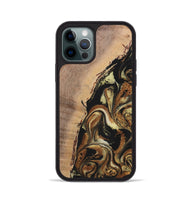 iPhone 12 Pro Wood+Resin Phone Case - Lamont (Black & White, 699583)