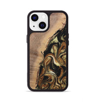 iPhone 13 Wood+Resin Phone Case - Lamont (Black & White, 699583)