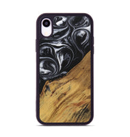 iPhone Xr Wood+Resin Phone Case - Marlene (Black & White, 699590)