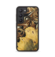 Galaxy S23 Wood+Resin Phone Case - Andrew (Black & White, 699591)
