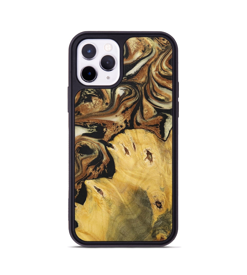 iPhone 11 Pro Wood+Resin Phone Case - Andrew (Black & White, 699591)