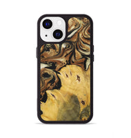 iPhone 13 Wood+Resin Phone Case - Andrew (Black & White, 699591)
