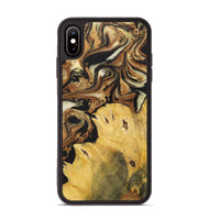 iPhone Xs Max Wood+Resin Phone Case - Andrew (Black & White, 699591)