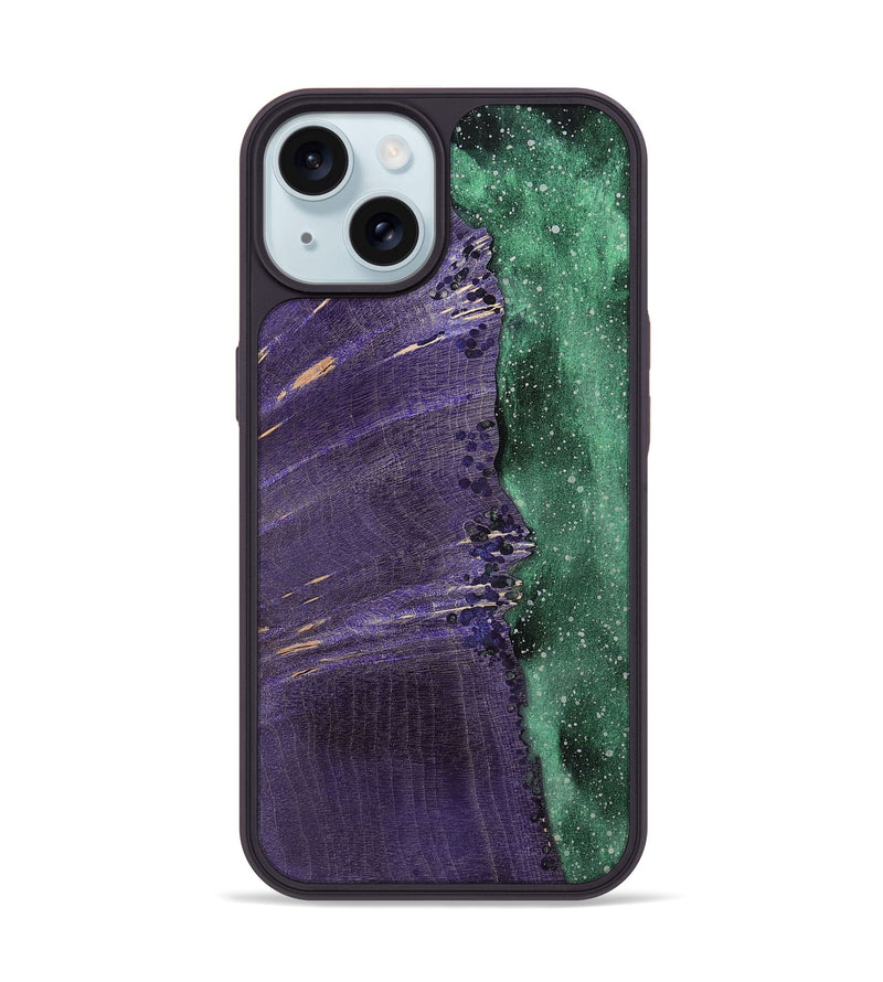 iPhone 15 Wood+Resin Phone Case - Betty (Cosmos, 699643)