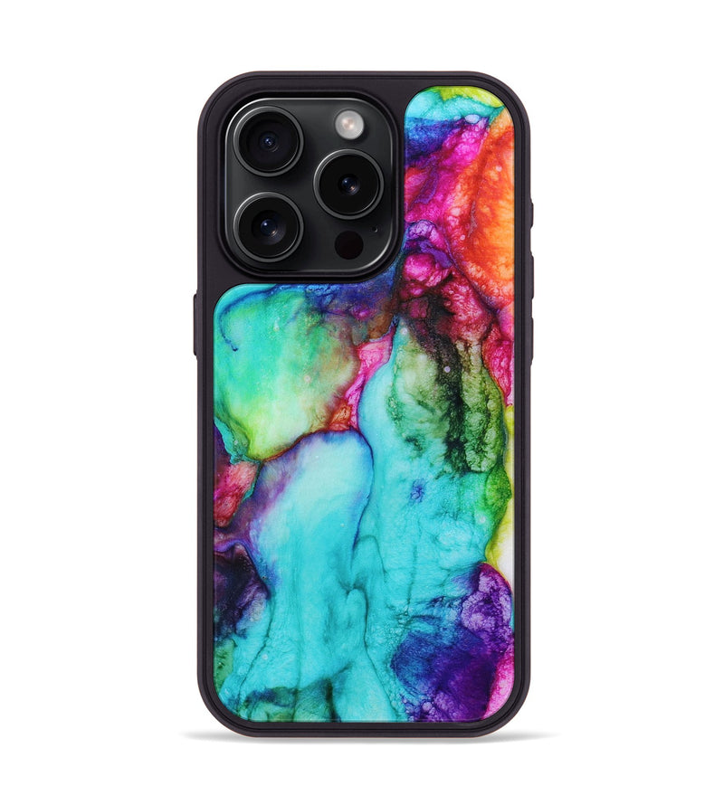 iPhone 15 Pro Wood+Resin Phone Case - Sam (Watercolor, 699701)