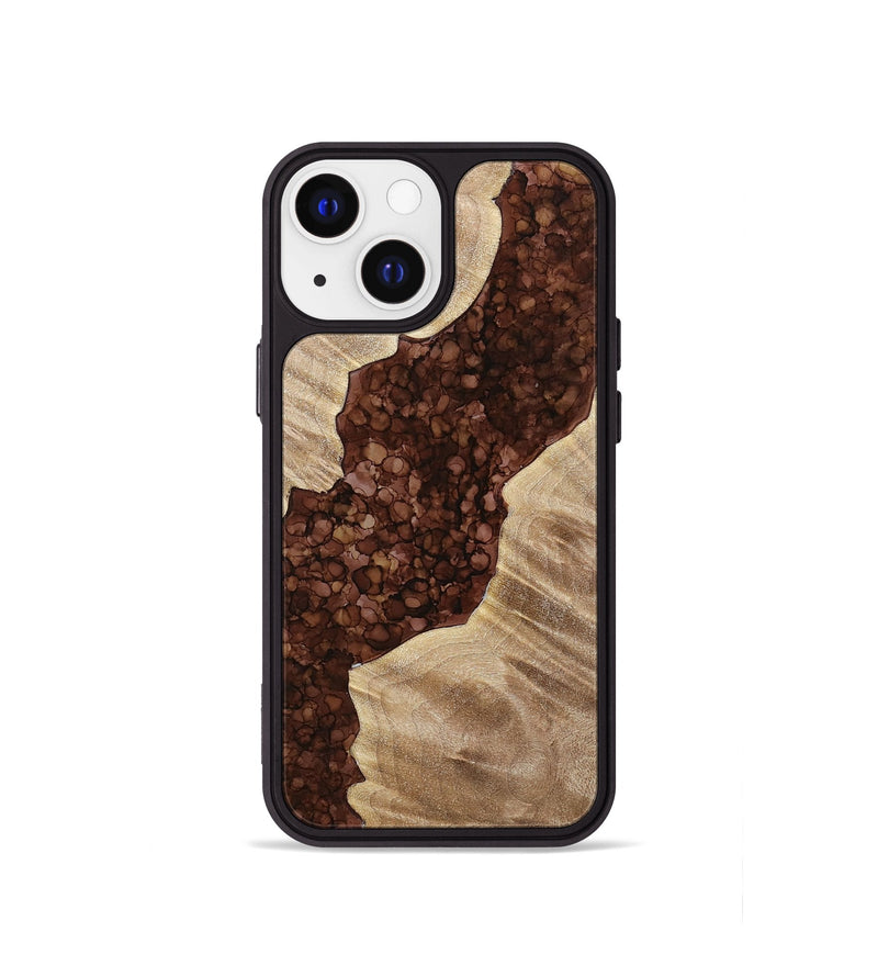 iPhone 13 mini Wood+Resin Phone Case - Kizzy (Watercolor, 699702)