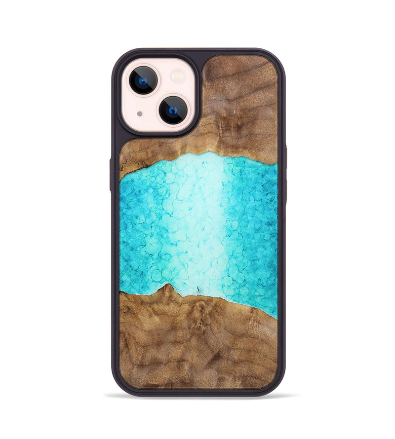 iPhone 14 Wood+Resin Phone Case - Kameron (Watercolor, 699703)