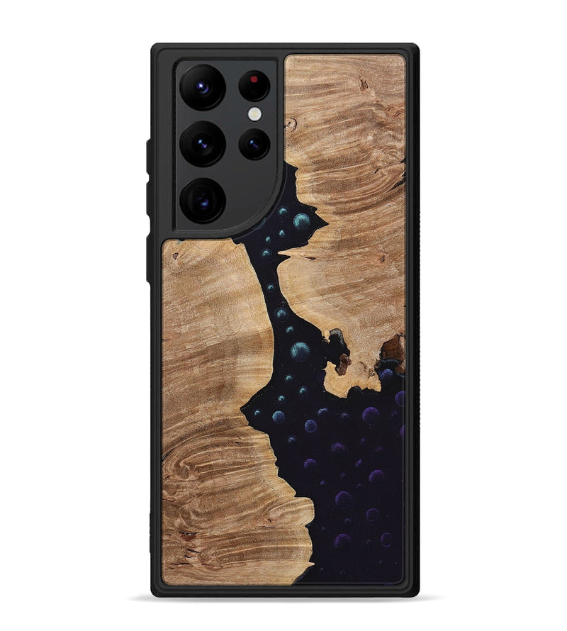 Galaxy S22 Ultra Wood+Resin Phone Case - Nancy (Pattern, 699715)