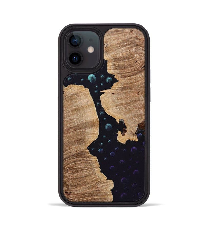 iPhone 12 Wood+Resin Phone Case - Nancy (Pattern, 699715)