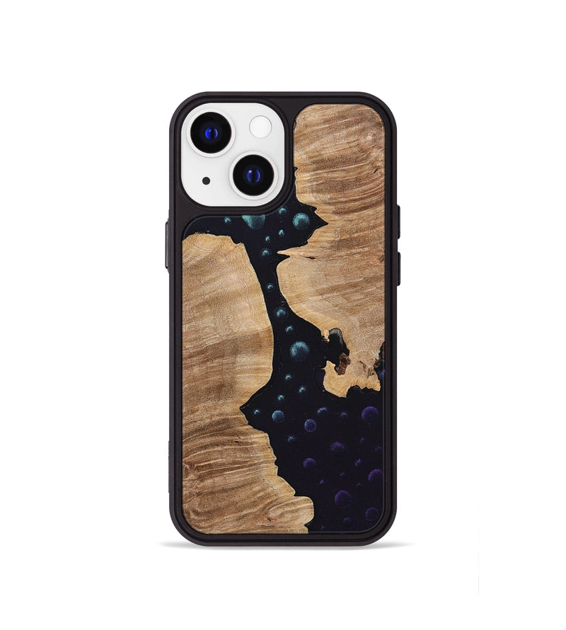 iPhone 13 mini Wood+Resin Phone Case - Nancy (Pattern, 699715)