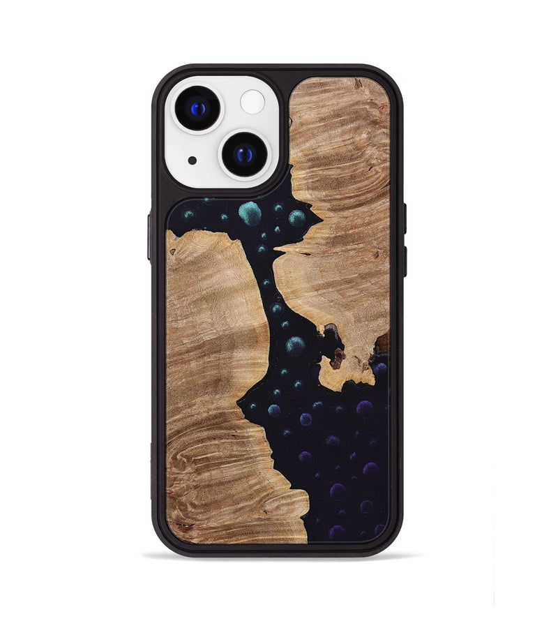 iPhone 13 Wood+Resin Phone Case - Nancy (Pattern, 699715)