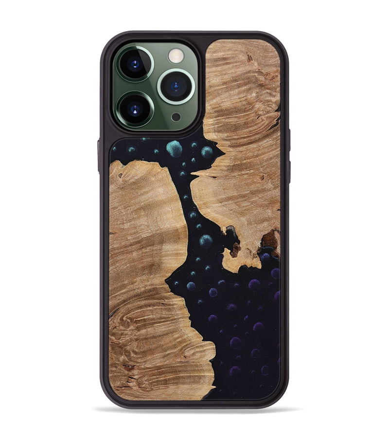 iPhone 13 Pro Max Wood+Resin Phone Case - Nancy (Pattern, 699715)