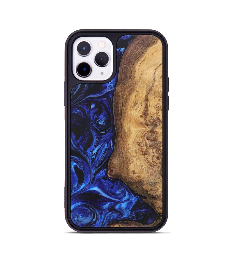 iPhone 11 Pro Wood+Resin Phone Case - Joshua (Blue, 699784)