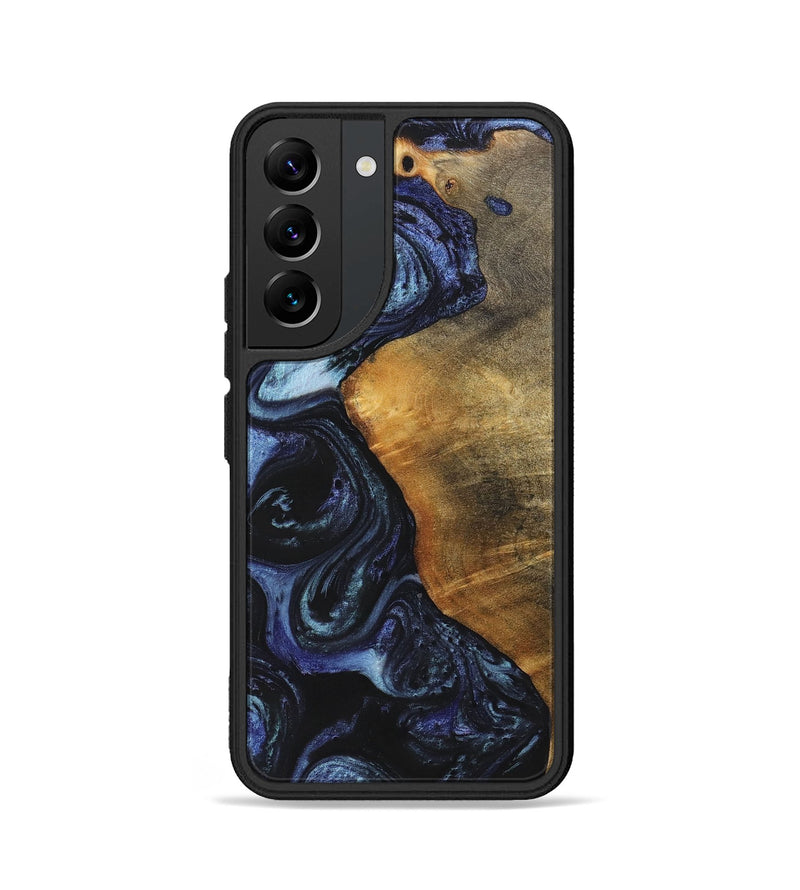 Galaxy S22 Wood+Resin Phone Case - Faith (Blue, 699792)