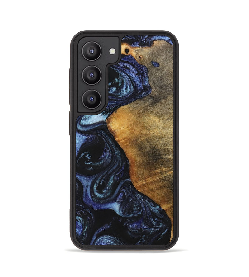 Galaxy S23 Wood+Resin Phone Case - Faith (Blue, 699792)