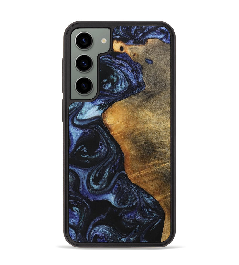 Galaxy S23 Plus Wood+Resin Phone Case - Faith (Blue, 699792)