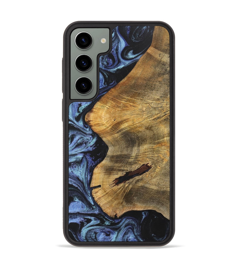 Galaxy S23 Plus Wood+Resin Phone Case - Kamryn (Blue, 699801)