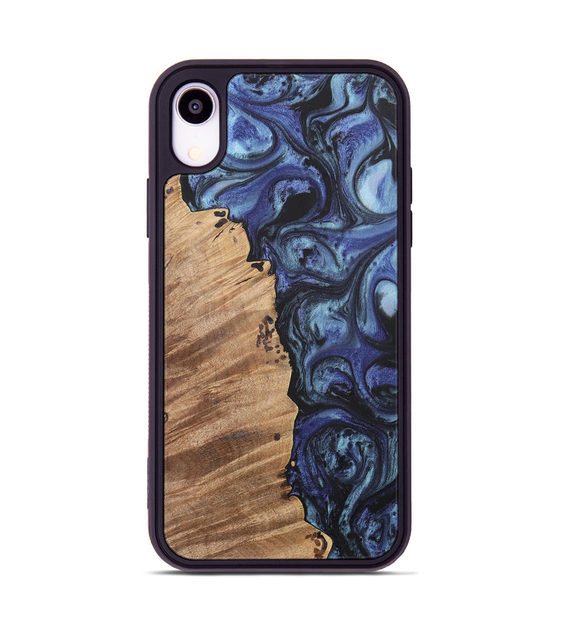 iPhone Xr Wood+Resin Phone Case - Wendell (Blue, 699817)