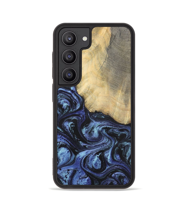 Galaxy S23 Wood+Resin Phone Case - Francisco (Blue, 699827)