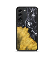 Galaxy S22 Wood+Resin Phone Case - Marcella (Black & White, 699861)