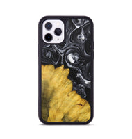 iPhone 11 Pro Wood+Resin Phone Case - Marcella (Black & White, 699861)
