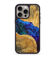 iPhone 15 Pro Max Wood+Resin Phone Case - Collins (Watercolor, 699876)