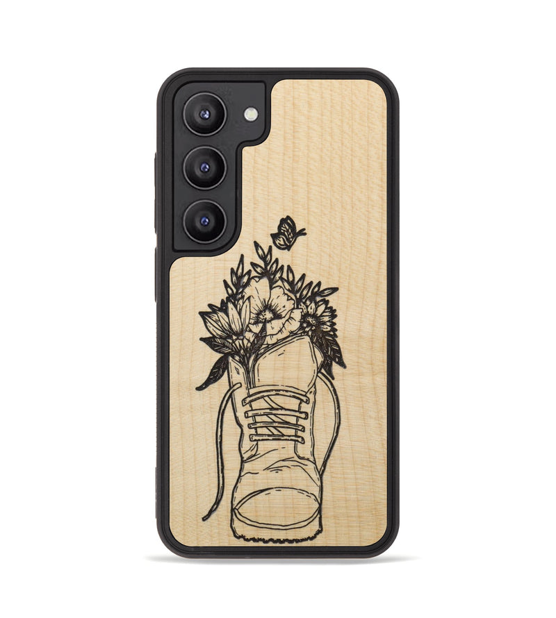 Galaxy S23 Wood Phone Case - Wildflower Walk - Maple (Curated)