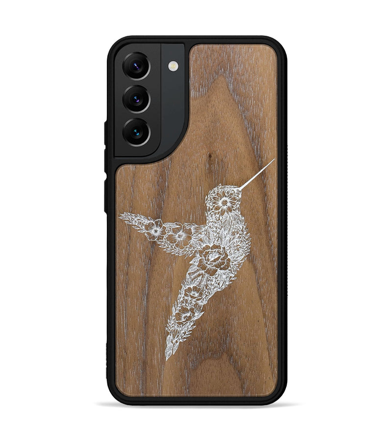 Galaxy S22 Plus Wood+Resin Phone Case - Hover In The Moment - Walnut (Curated)